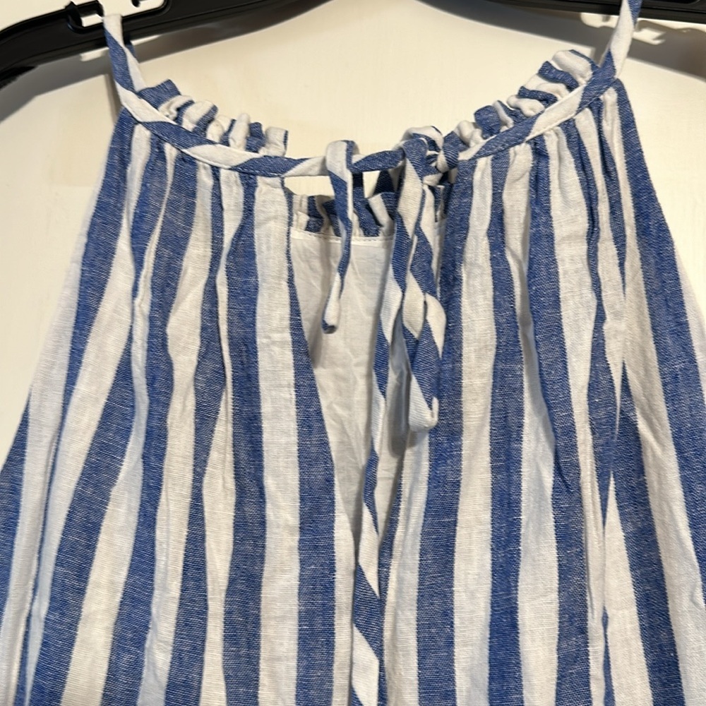 Eliza J Stripped Sleeveless Halter Fit and Flare Dress 14 - Picture 10 of 15